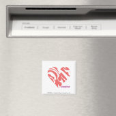 Zebra Roze 2 Magneet (Insitu (Vaatwasser))