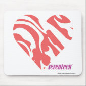 Zebra Roze 2 Muismat (Voorkant)