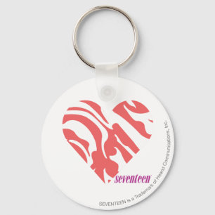 Zebra Roze 2 Sleutelhanger