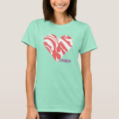 Zebra Roze 2 T-shirt (Voorkant)