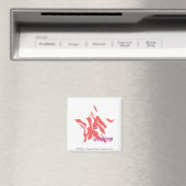 Zebra roze 3 magneet (Insitu (Vaatwasser))