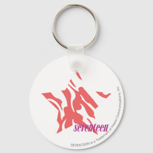 Zebra roze 3 sleutelhanger
