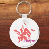 Zebra roze 3 sleutelhanger (Voorkant)