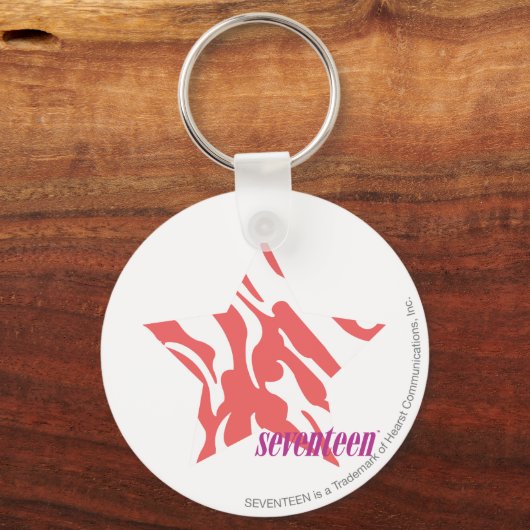 Zebra roze 3 sleutelhanger (Voorkant)