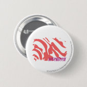 Zebra roze 4 ronde button 5,7 cm (Voorkant /achterkant)