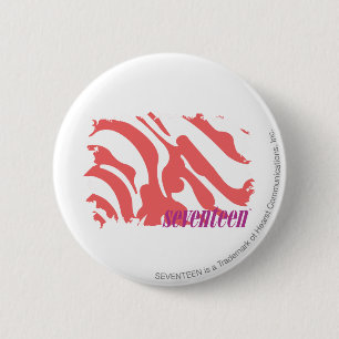 Zebra roze 4 ronde button 5,7 cm