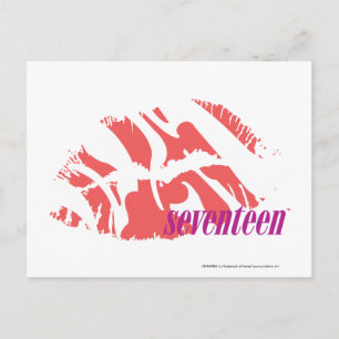 Zebra Roze Briefkaart