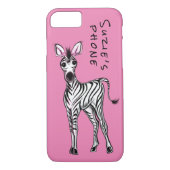 Zebra-roze Case-Mate iPhone Case (Achterkant)