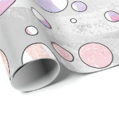 Zebra roze en witte afdrukken cadeaupapier (Rol Hoek)