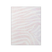 Zebra roze en witte afdrukken notitieblok (Linkerzijde)