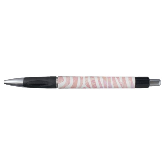 Zebra roze en witte afdrukken pen (Voorkant)