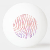 Zebra roze en witte afdrukken pingpongbal (Voorkant)