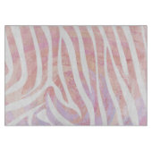 Zebra roze en witte afdrukken snijplank (Voorkant)
