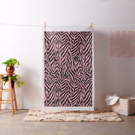 Zebra Roze en zwart Stof