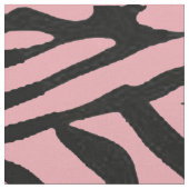 Zebra Roze en zwart Stof (Close Up)
