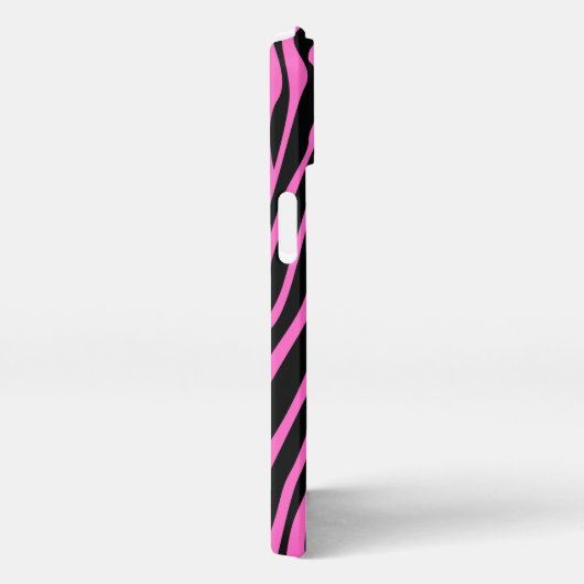 Zebra roze huid moderne meisjesprinter Wild iPhone Hoesje (Rechterkant)