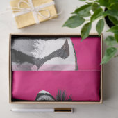 Zebra Roze Knipkunst Tissuepapier (Geschenk)