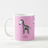 Zebra Roze Koffiemok (Links)