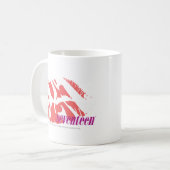 Zebra Roze Koffiemok (Voorkant links)