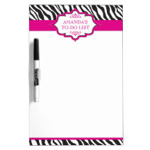 Zebra roze lint