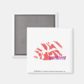 Zebra Roze Magneet (Voorkant / Achterkant)
