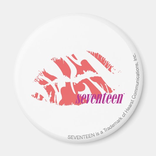 Zebra Roze Magneet (Voorkant)