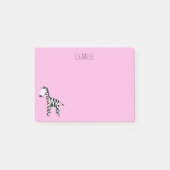 Zebra roze post-it® notes (Voorkant)