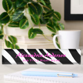 Zebra: Roze tekstank Naambordje