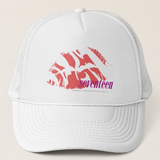 Zebra Roze Trucker Pet (Voorkant)