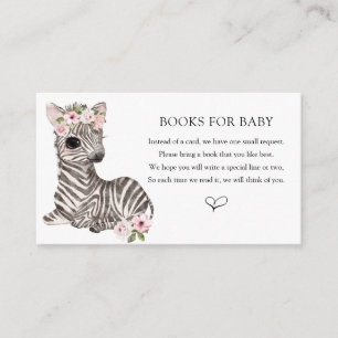 Zebra Rozen boeken voor Baby Informatiekaartje