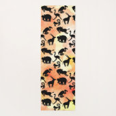 Zebra Safari-apen Oranje Yogamat (Achterkant)