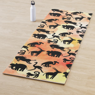 Zebra Safari-apen Oranje Yogamat