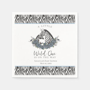 Zebra Safari Baby Jongens Babyborrel Kleine Wilde  Servet