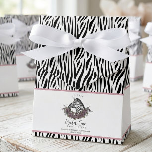 Zebra Safari Baby Shower Kleine Wilde Driehoek Bedankdoosjes