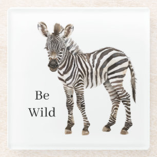 Zebra Safari Dier Glazen Onderzetter