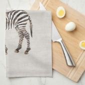 Zebra Safari Dier Nep Linnen Theedoek (Quarter Fold)