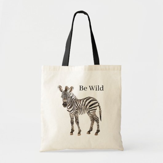 Zebra Safari Dieren Tote Bag (Voorkant)