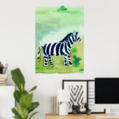 Zebra Safari Friend Poster (Thuiskantoor)