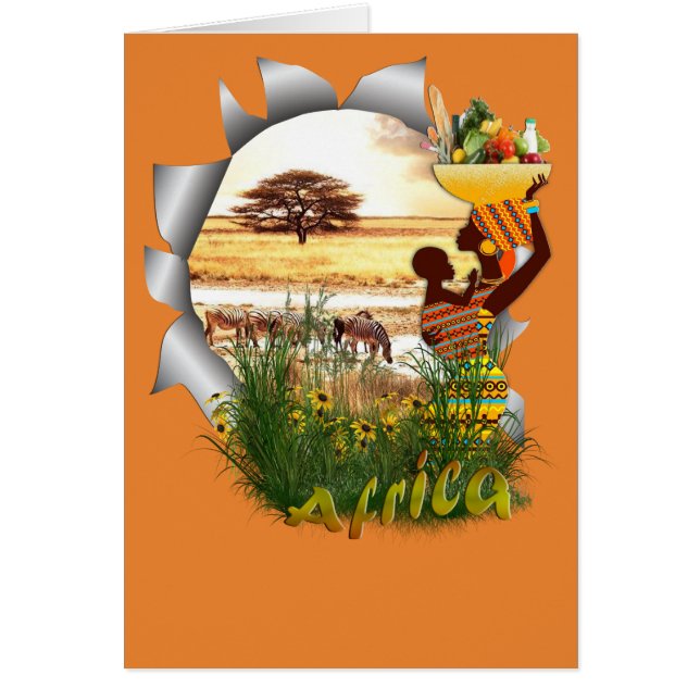 Zebra-Safari in Afrika (Voorkant)