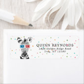 Zebra Safari | Label retouradres (Insitu)