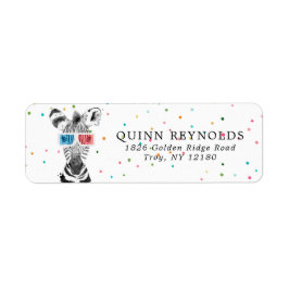 Zebra Safari | Label retouradres