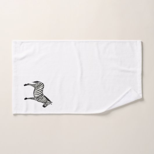 Zebra Safari Painting Bath Towel Set Bad Handdoek (Handdoek)