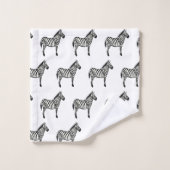 Zebra Safari Painting Bath Towel Set Bad Handdoek (Wasdoekje)