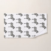 Zebra Safari Painting Bath Towel Set Bad Handdoek (Handdoek)