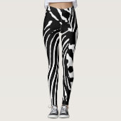 ZEBRA SAFARI STREPEN PATROON LEGGINGS (Voorkant)