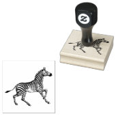 Zebra safaridier rubberstempel (Gestempeld)