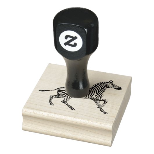 Zebra  safaridier rubberstempel (Stempel)