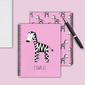 Zebra schattig kinder notitieboek