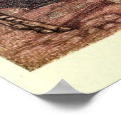 Zebra schilderen (1909) Poster (Hoek)