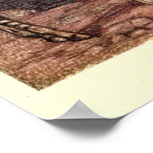  Zebra schilderen (1909) Poster (Hoek)